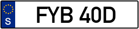 Trailer License Plate